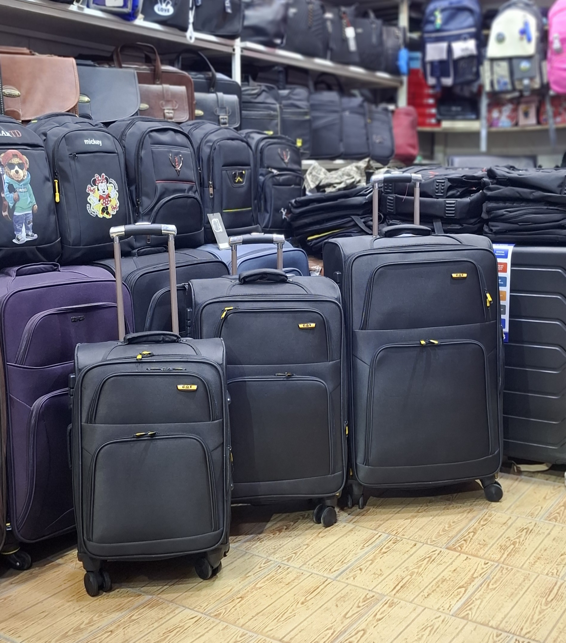 ست ۳ عددی چمدان برزنتی مشکی